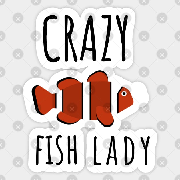 Crazy Fish Lady Sticker by juinwonderland 41